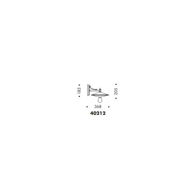 LAMPADA DA PARETE CLASSICA PER ESTERNI IP23 ANTRACITE O NERA MADE IN ITALY Surya - Cristalensi Shop Online
