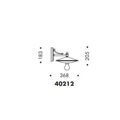 LAMPADA DA PARETE CLASSICA PER ESTERNI IP23 ANTRACITE O NERA MADE IN ITALY Surya - Cristalensi Shop Online
