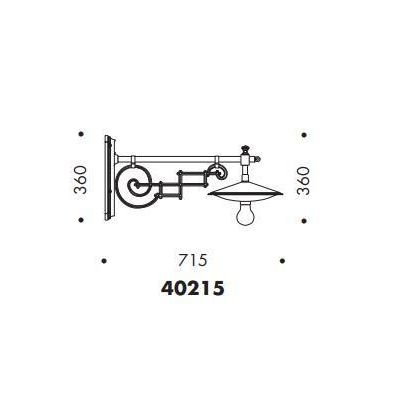 40215 LAMPADA DA PARETE CLASSICA PER ESTERNI IP23 ANTRACITE O NERA MADE IN ITALY Surya - Cristalensi Shop Online