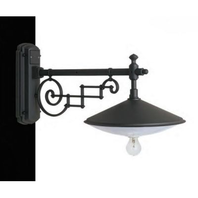 42215 LAMPADA DA PARETE CLASSICA PER ESTERNI IP23 ANTRACITE O NERA MADE IN ITALY ATTACCO E27 Surya - Cristalensi Shop Online