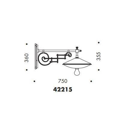 42215 LAMPADA DA PARETE CLASSICA PER ESTERNI IP23 ANTRACITE O NERA MADE IN ITALY ATTACCO E27 Surya - Cristalensi Shop Online
