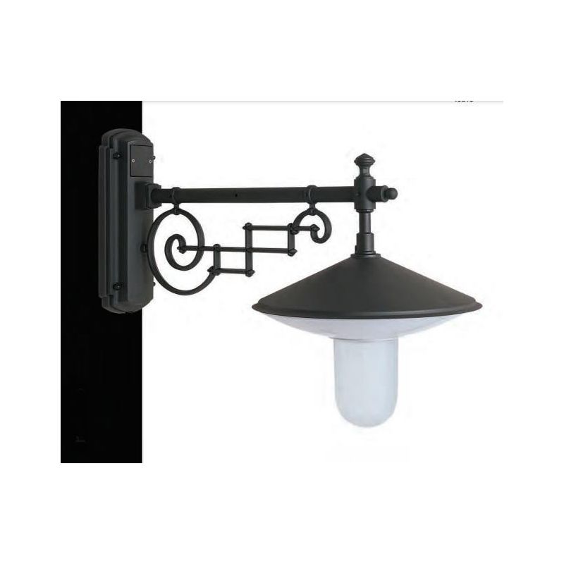 43215 LAMPADA DA PARETE CLASSICA PER ESTERNI IP43 ANTRACITE O NERA MADE IN ITALY ATTACCO E27 Surya - Cristalensi Shop Online