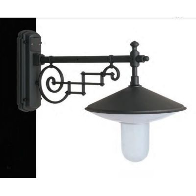 43215 LAMPADA DA PARETE CLASSICA PER ESTERNI IP43 ANTRACITE O NERA MADE IN ITALY ATTACCO E27 Surya - Cristalensi Shop Online