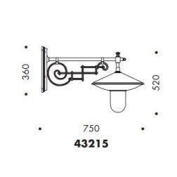 43215 LAMPADA DA PARETE CLASSICA PER ESTERNI IP43 ANTRACITE O NERA MADE IN ITALY ATTACCO E27 Surya - Cristalensi Shop Online 2