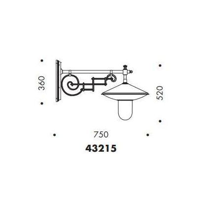 43215 LAMPADA DA PARETE CLASSICA PER ESTERNI IP43 ANTRACITE O NERA MADE IN ITALY ATTACCO E27 Surya - Cristalensi Shop Online