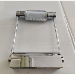 PAR145 APPLIQUE DA SPECCHIO IN METALLO CROMO LARGHEZZA CM 17 LAMPADINA R7S INCLUSA Pan International - Cristalensi Shop Online 2