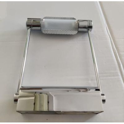 PAR145 APPLIQUE DA SPECCHIO IN METALLO CROMO LARGHEZZA CM 17 LAMPADINA R7S INCLUSA Pan International - Cristalensi Shop Online