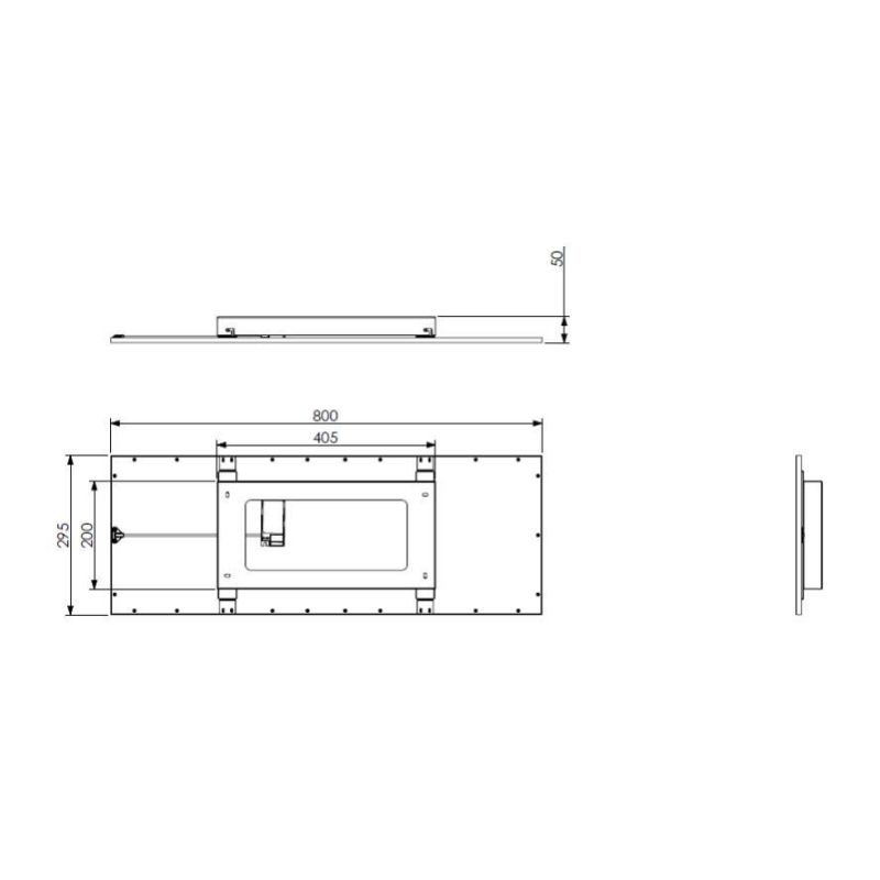 ALPHA PLAFONIERA RETTANGOLARE CM 80X30 LED 34W LUCE 3000K NERA O ALLUMINIO MODERNA RL - Cristalensi Shop Online