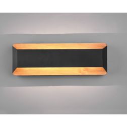 ARINO APPLIQUE RETTANGOLARE IN LEGNO E METALLO 2 COLORI LED 13,5W LUCE 3000K DIMMERABILE MODERNA TRIO LIGHTING - Cristalensi Sho 2