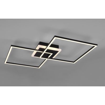 ARRIBO PLAFONIERA NERA O ALLUMINIO LED 35W LUCE 3000K DIMMERABILE RGB CON TELECOMANDO RL - Cristalensi Shop Online