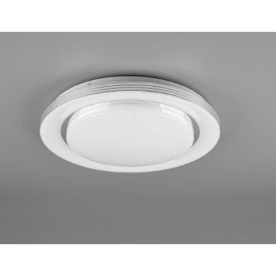 ATRIA PLAFONIERA BIANCA ROTONDA D38 LED 18W DIMMERABILE EFFETTO CIELO STELLATO CON TELECOMANDO RL - Cristalensi Shop Online