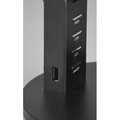 AVA LAMPADA DA TAVOLO ORIENTABILE BIANCA O NERA LED 5W TOUCH DIMMER E PRESA USB TRIO LIGHTING - Cristalensi Shop Online