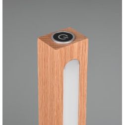 BELLARI PIANTANA IN LEGNO NATURALE LED 20W LUCE 3000K TOUCH DIMMER ALTEZZA CM 115 TRIO LIGHTING - Cristalensi Shop Online 2