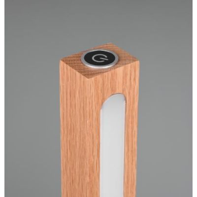 BELLARI PIANTANA IN LEGNO NATURALE LED 20W LUCE 3000K TOUCH DIMMER ALTEZZA CM 115 TRIO LIGHTING - Cristalensi Shop Online