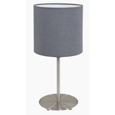 PASTERI LAMPADA TAVOLO IN TESSUTO COLORE GRIGIO ALTEZZA 40 CM ECONOMICA EGLO - Cristalensi Shop Online