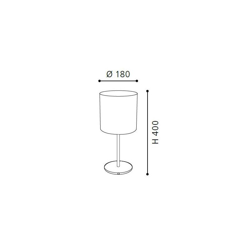 PASTERI LAMPADA TAVOLO IN TESSUTO COLORE GRIGIO ALTEZZA 40 CM ECONOMICA EGLO - Cristalensi Shop Online