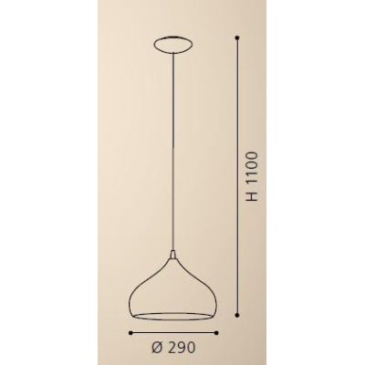 HAPTON SOSPENSIONE VINTAGE IN METALLO RAME CON INTERNO IN BIANCO EGLO - Cristalensi Shop Online