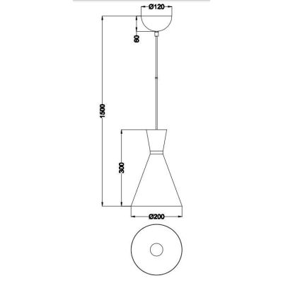 ENZO SOSPENSIONE SINGOLA MODERNA CON DOPPIO CONO IN METALLO FINITURA ACCIAIO,NERO O BIANCO D20 CM RL - Cristalensi Shop Online