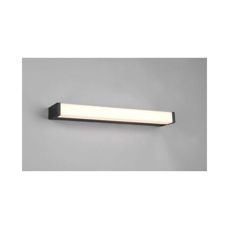 FABIO LAMPADA DA SPECCHIO IN METALLO NERO IP44 LED 6W LUCE 3000K LARGHEZZA CM 42,5 TRIO LIGHTING - Cristalensi Shop Online