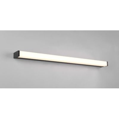 FABIO LAMPADA DA SPECCHIO IN METALLO NERO O CROMO IP44 LED 12W LUCE 3000K LARGHEZZA CM 80 TRIO LIGHTING - Cristalensi Shop Onlin