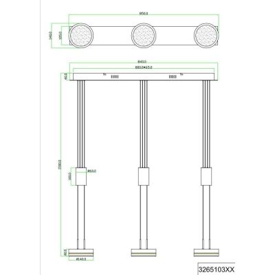 FRANKLIN SOSPENSIONE A TRE LUCI CON SALISCENDI 3 FINITURE LED 27W DIMMERABILE TRIO LIGHTING - Cristalensi Shop Online