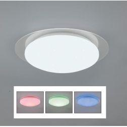 FRODENO PLAFONIERA D35 LED 12W TECNOLOGIA RGB IP44 CON TELECOMANDO EFFETTO STELLATO TRIO LIGHTING - Cristalensi Shop Online