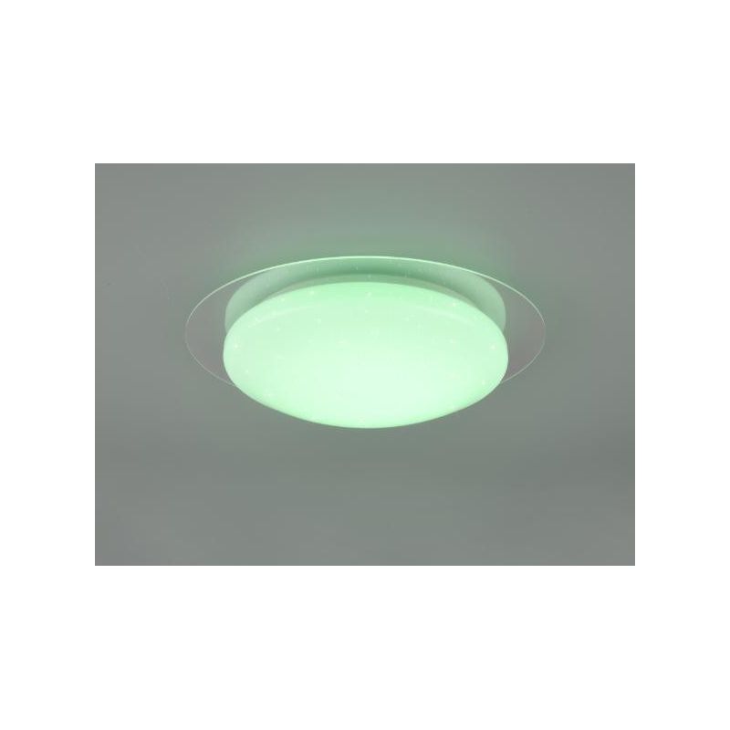 FRODENO PLAFONIERA D35 LED 12W TECNOLOGIA RGB IP44 CON TELECOMANDO EFFETTO STELLATO TRIO LIGHTING - Cristalensi Shop Online
