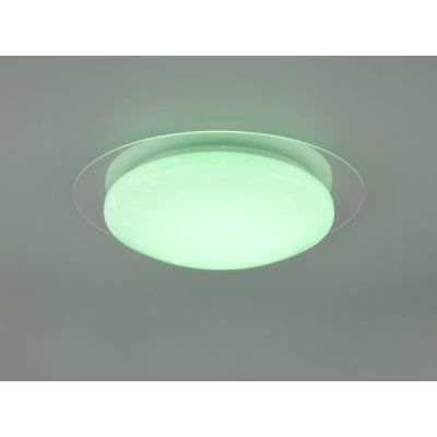 FRODENO PLAFONIERA D35 LED 12W TECNOLOGIA RGB IP44 CON TELECOMANDO EFFETTO STELLATO TRIO LIGHTING - Cristalensi Shop Online