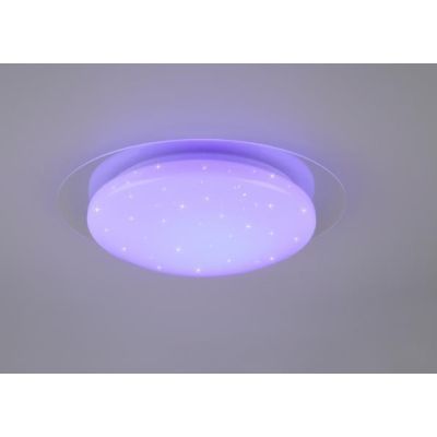 FRODENO PLAFONIERA D35 LED 12W TECNOLOGIA RGB IP44 CON TELECOMANDO EFFETTO STELLATO TRIO LIGHTING - Cristalensi Shop Online