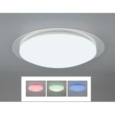 FRODENO PLAFONIERA D48 LED 18,5W TECNOLOGIA RGB IP44 CON TELECOMANDO EFFETTO STELLATO TRIO LIGHTING - Cristalensi Shop Online