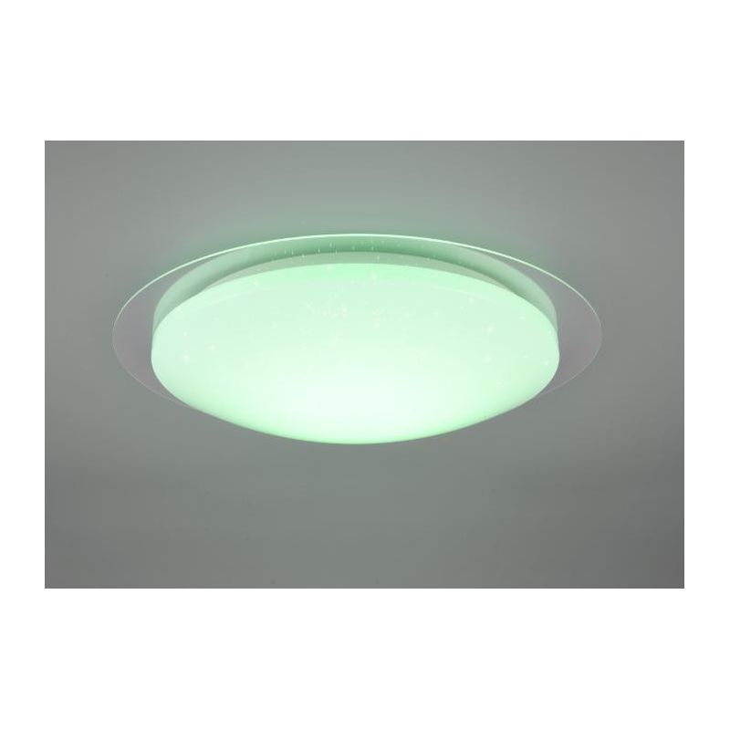 FRODENO PLAFONIERA D48 LED 18,5W TECNOLOGIA RGB IP44 CON TELECOMANDO EFFETTO STELLATO TRIO LIGHTING - Cristalensi Shop Online