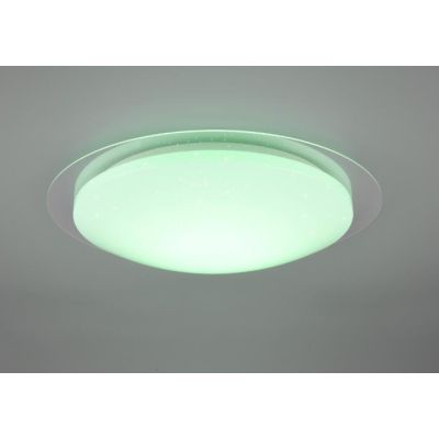 FRODENO PLAFONIERA D48 LED 18,5W TECNOLOGIA RGB IP44 CON TELECOMANDO EFFETTO STELLATO TRIO LIGHTING - Cristalensi Shop Online