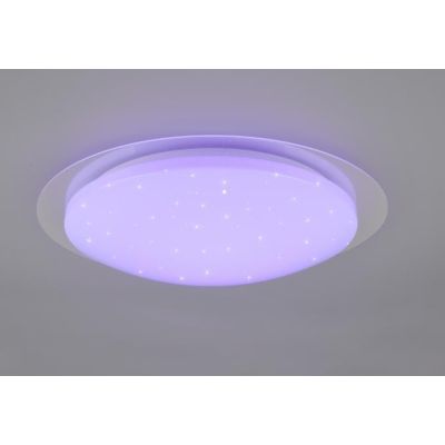 FRODENO PLAFONIERA D48 LED 18,5W TECNOLOGIA RGB IP44 CON TELECOMANDO EFFETTO STELLATO TRIO LIGHTING - Cristalensi Shop Online