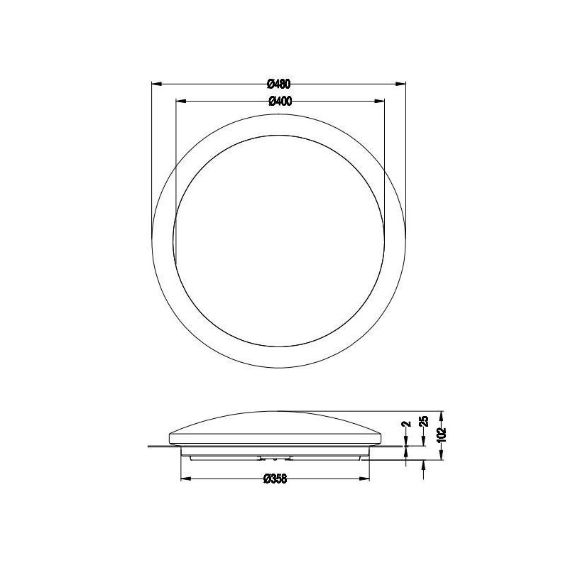 FRODENO PLAFONIERA D48 LED 18,5W TECNOLOGIA RGB IP44 CON TELECOMANDO EFFETTO STELLATO TRIO LIGHTING - Cristalensi Shop Online
