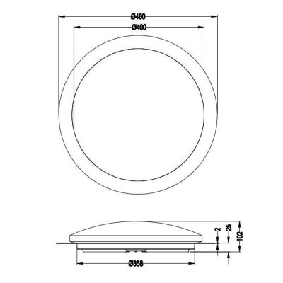 FRODENO PLAFONIERA D48 LED 18,5W TECNOLOGIA RGB IP44 CON TELECOMANDO EFFETTO STELLATO TRIO LIGHTING - Cristalensi Shop Online