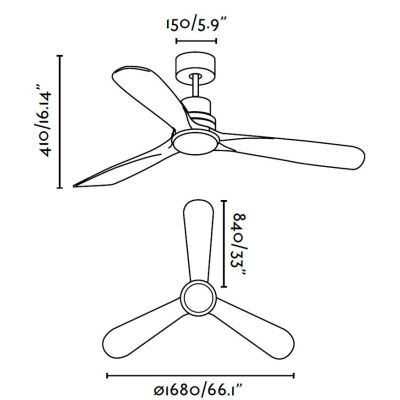LANTAU XL -G VENTILATORE A SOFFITTO NICKEL CON 3 PALE IN NOCE O PINO CON LUCE LED INTEGRATA D.168 FARO VENTILATORI - Cristalensi