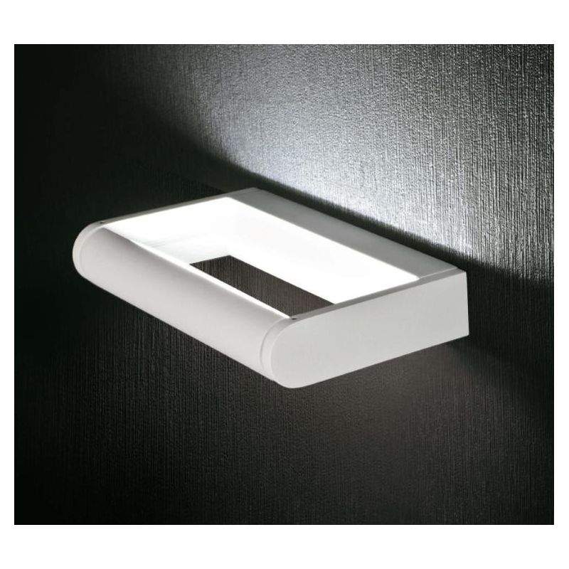 TUBE LED 12W APPLIQUE IN ALLUMINIO VERNICIATO DI BIANCO ORIENTABILE PROMOINGROSS - Cristalensi Shop Online