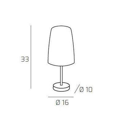 SHADED LUMETTO IN METALLO CON FINITURA CROMO CON DIFFUSORE A CONO IN VETRO AMBRA CROMO O RAME Top Light Illuminazione - Cristale