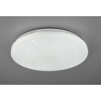 KIRA PLAFONIERA D38 LED 18W RGB LUCE 3000-6000K DIMMERABILE DIFFUSORE BIANCO EFFETTO STELLATO RL - Cristalensi Shop Online