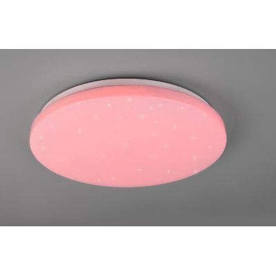 KIRA PLAFONIERA D38 LED 18W RGB LUCE 3000-6000K DIMMERABILE DIFFUSORE BIANCO EFFETTO STELLATO RL - Cristalensi Shop Online