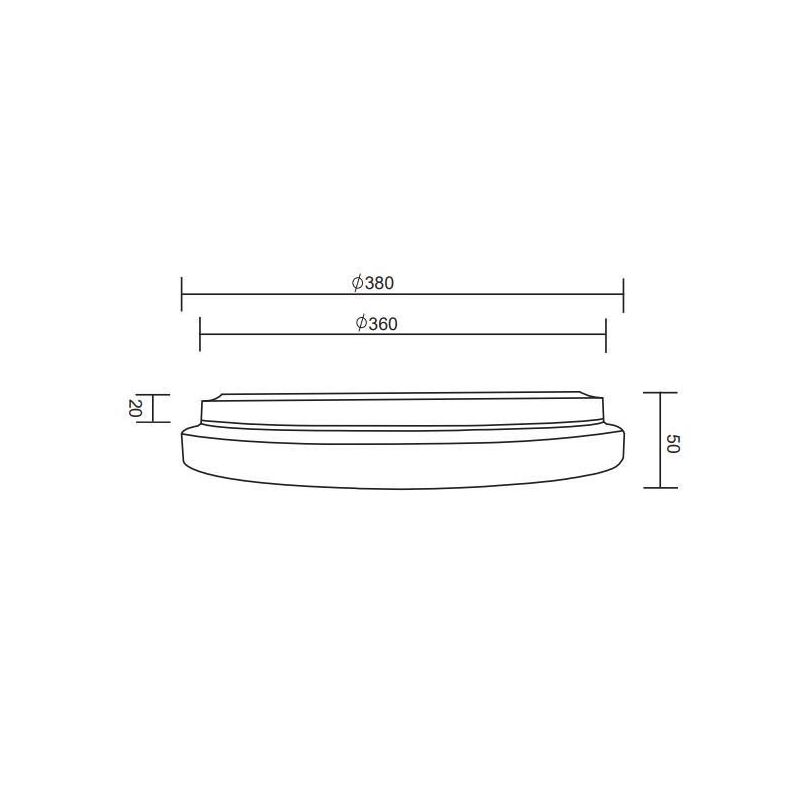 KIRA PLAFONIERA D38 LED 18W RGB LUCE 3000-6000K DIMMERABILE DIFFUSORE BIANCO EFFETTO STELLATO RL - Cristalensi Shop Online