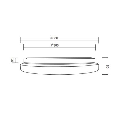 KIRA PLAFONIERA D38 LED 18W RGB LUCE 3000-6000K DIMMERABILE DIFFUSORE BIANCO EFFETTO STELLATO RL - Cristalensi Shop Online