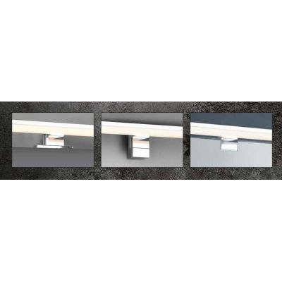 LINO APPLIQUE DA SPECCHIO FINITURA NERA O CROMO IP44 LED 7,5W LUCE 3000K MODERNA LARGHEZZA CM 40 TRIO LIGHTING - Cristalensi Sho