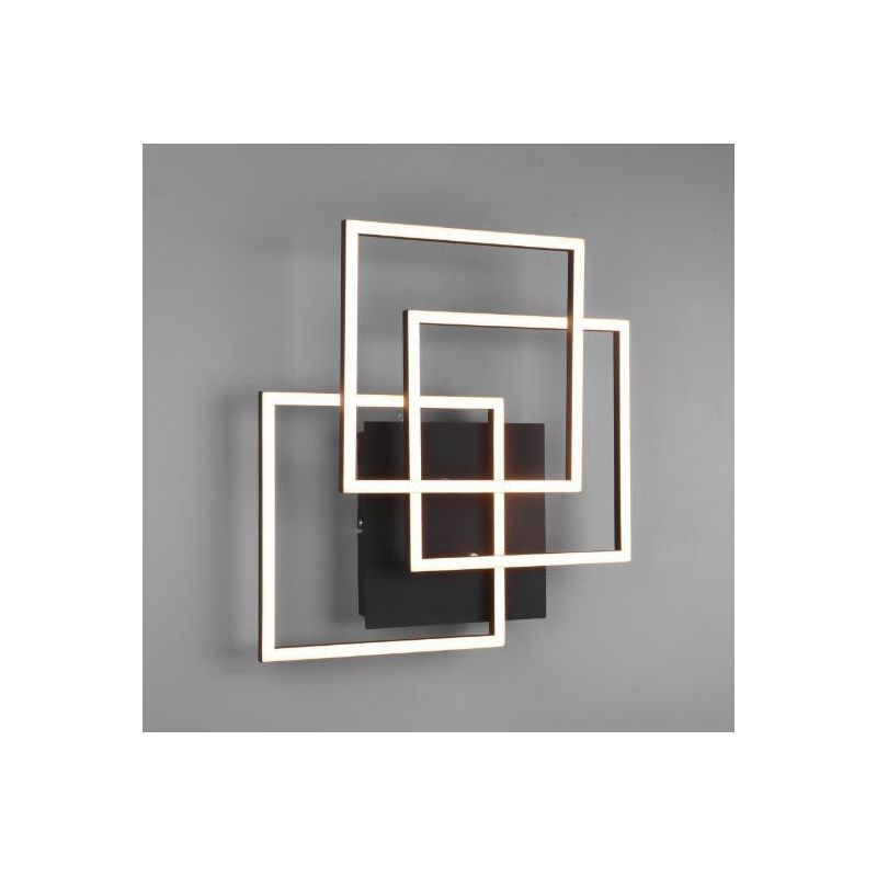 MOBILE PLAFONIERA FINITURA BIANCA, NERA O NICHEL A 3 QUADRI ORIENTABILI LED 28W DIMMERABILE CON TELECOMANDO RL - Cristalensi Sho