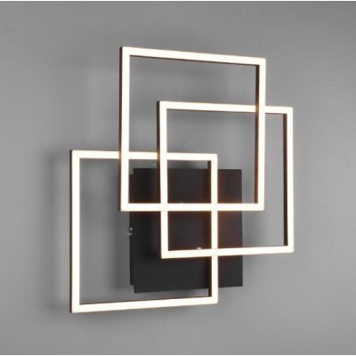 MOBILE PLAFONIERA FINITURA BIANCA, NERA O NICHEL A 3 QUADRI ORIENTABILI LED 28W DIMMERABILE CON TELECOMANDO RL - Cristalensi Sho