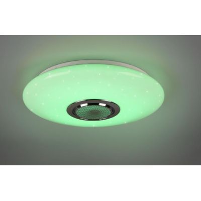 MUSICA PLAFONIERA LED 15,5W LUCE 3000-6000K RGB CON CASSA ACUSTICA BLUETOOTH CON TELECOMANDO RL - Cristalensi Shop Online