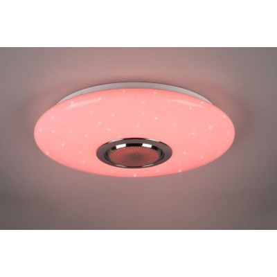 MUSICA PLAFONIERA LED 15,5W LUCE 3000-6000K RGB CON CASSA ACUSTICA BLUETOOTH CON TELECOMANDO RL - Cristalensi Shop Online