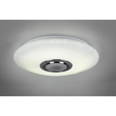 MUSICA PLAFONIERA LED 15,5W LUCE 3000-6000K RGB CON CASSA ACUSTICA BLUETOOTH CON TELECOMANDO RL - Cristalensi Shop Online