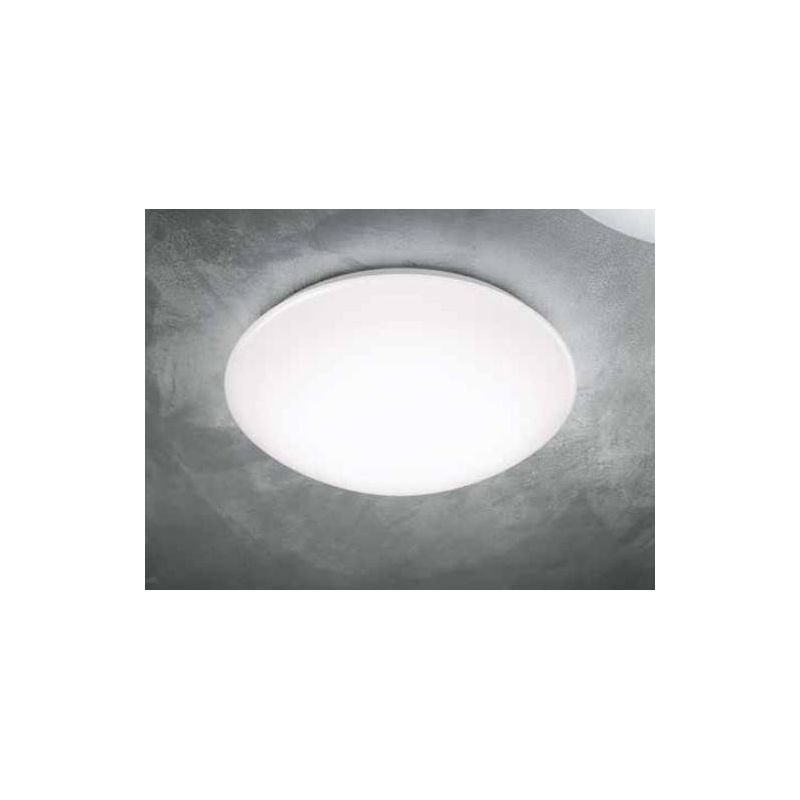 PAOLO PLAFONIERA LED 15W LUCE 3000K IP44 DIFFUSORE SATINATO BIANCO DIAMETRO CM 37 MODERNA TRIO LIGHTING - Cristalensi Shop Onlin