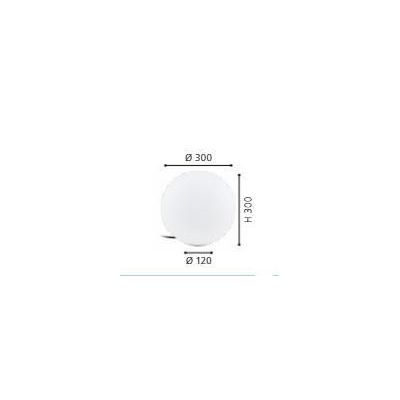 MONTEROLO LAMPADA DA GIARDINO A SFERA IP65 DIAMETRO CM 30 COLORE BIANCO MODERNA EGLO - Cristalensi Shop Online
